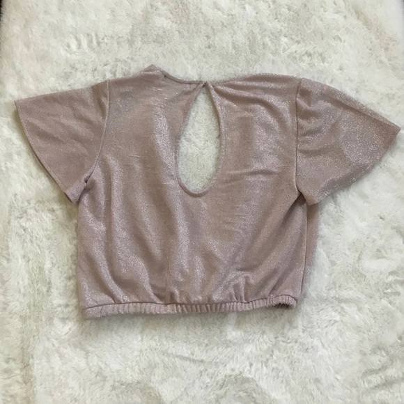 🌻 3/$20 Sparkly Pink Crop Top - Picture 3 of 7